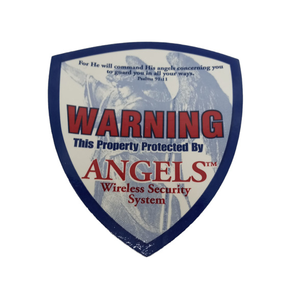 Protected by Angels Security Decal Psalm 91:11 VTG Sticker 🕊️ - Picture 7 of 8